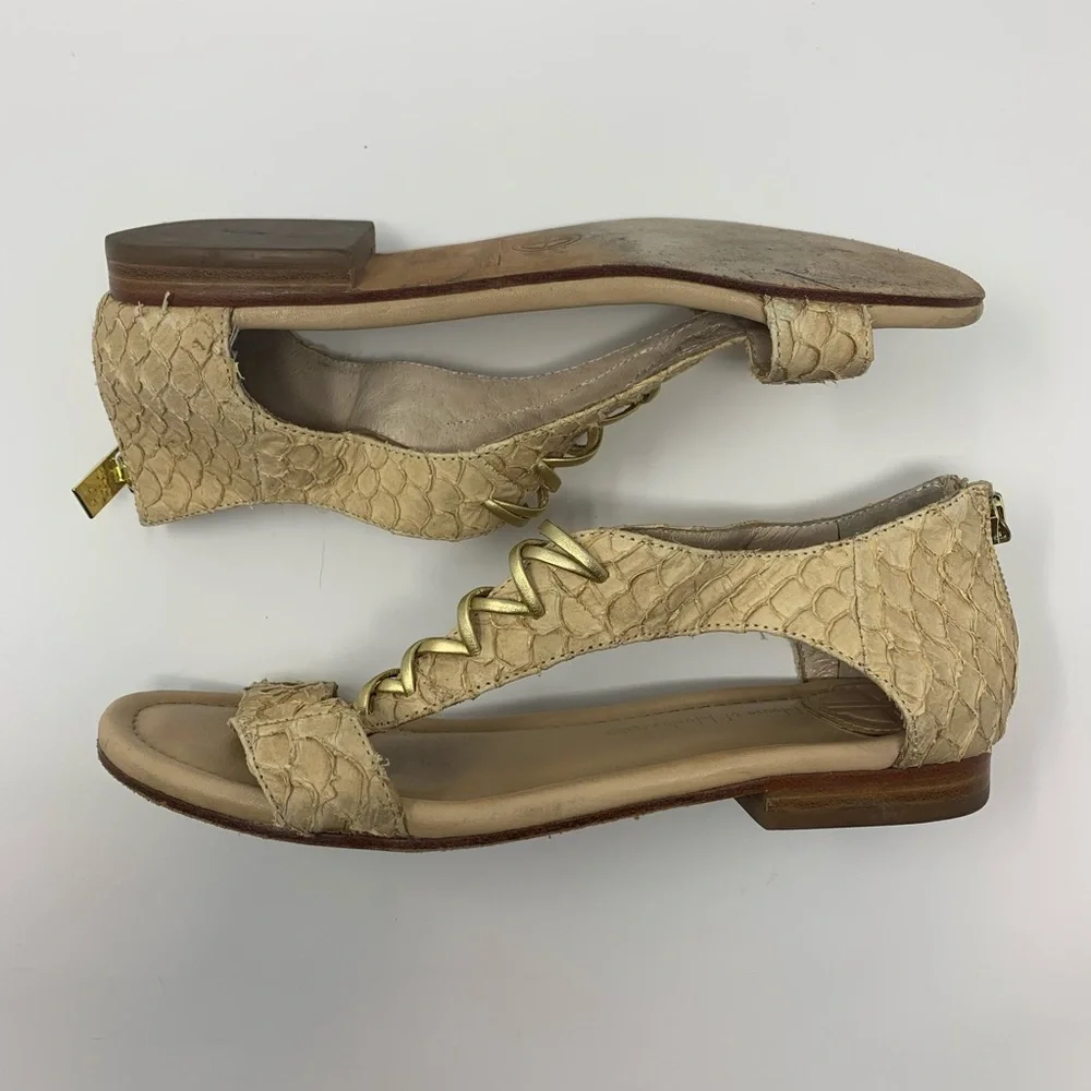 House of Harlow 1960 Samantha sandal gold‎ 6